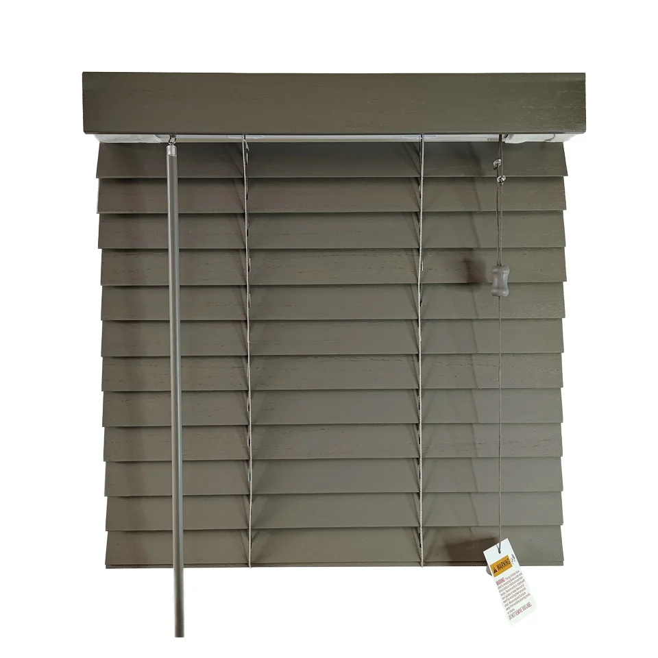 Customizable 50mm flat Valance T Bottom Rotary Rod System Blinds Pinhole Technique with Bead Rope Format