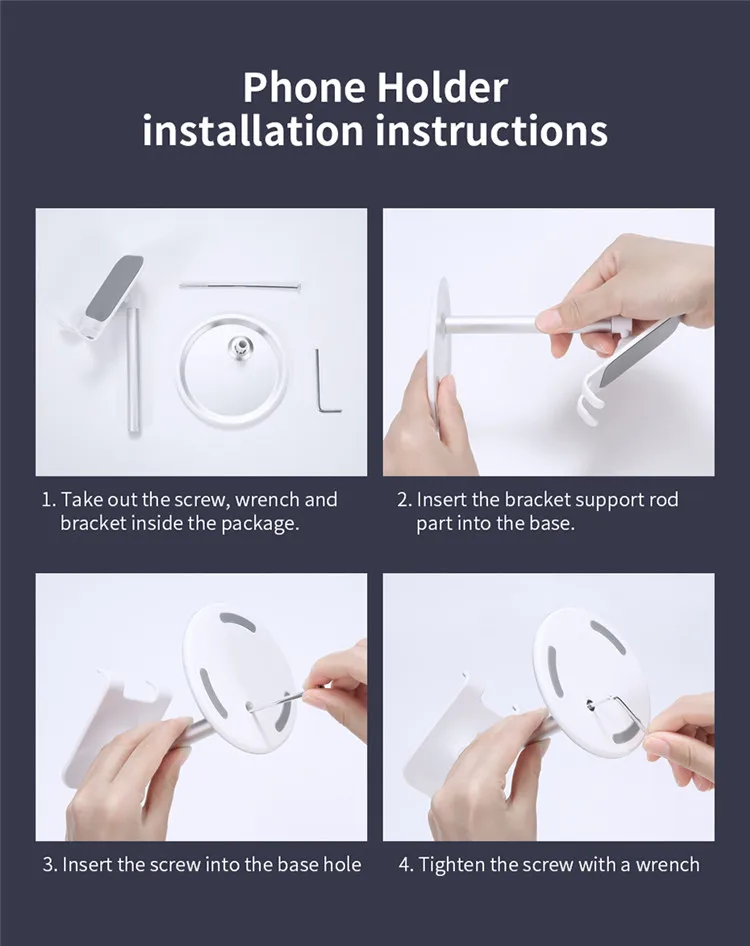 Практичный держатель для мобильного телефона из алюминиевого сплава настольный держатель-подставка iphone xr xs max