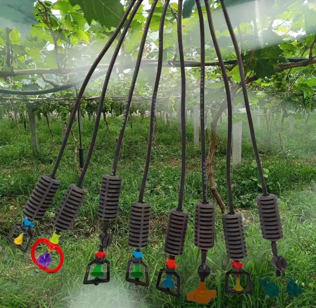 LJGG  Hot Sale Greenhouse Garden Irrigation Sprinkler System Farmland Spray Irrigation System Four Outlet Hanging Set Sprinkler