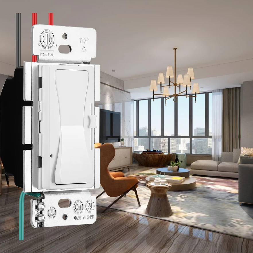 Keygma 150W Single Pole 60Hz Wall Light Canadian Dimmer Switch with ETL Certificate