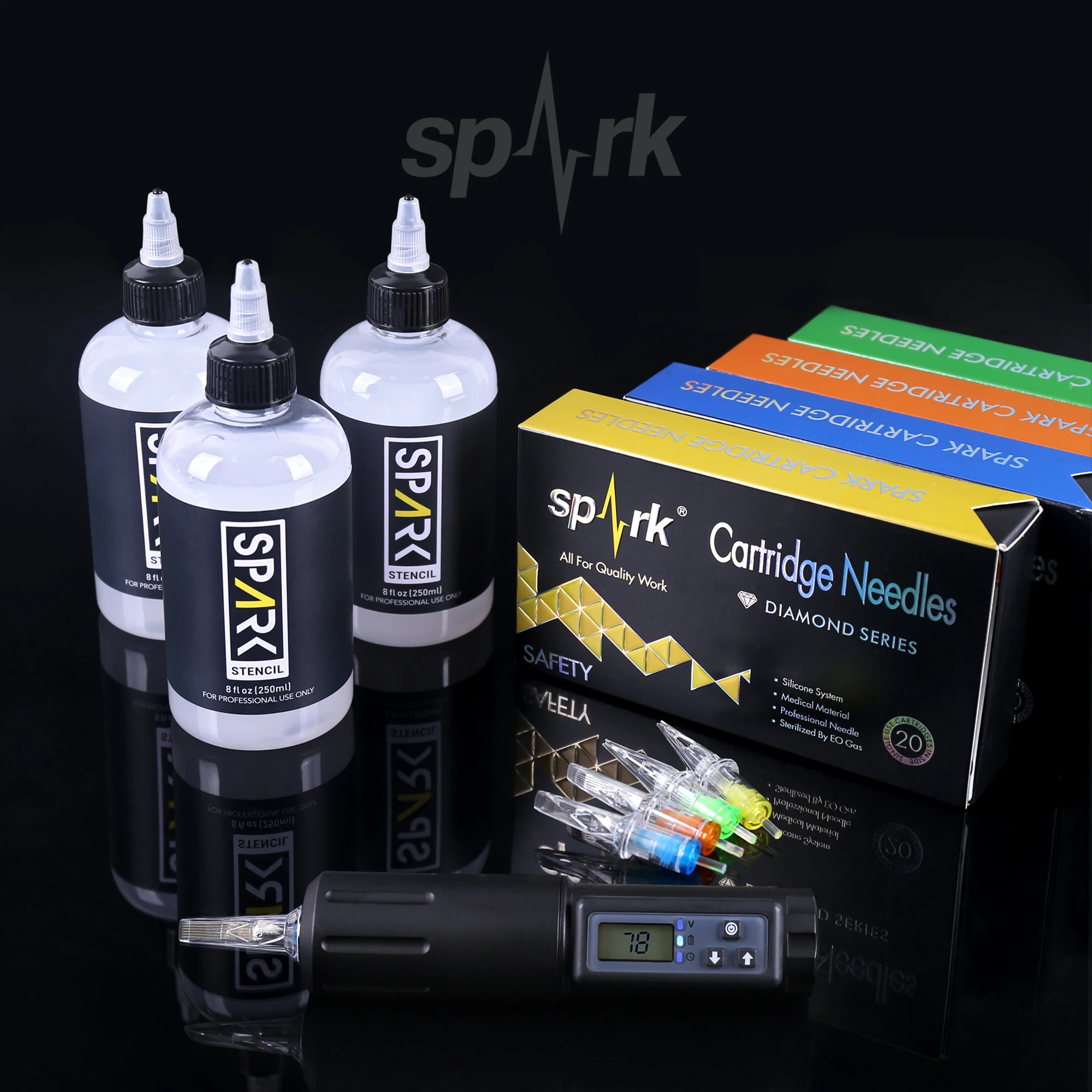 Профессиональный трафарет для татуировок Spark, термокопировальный аппарат для нанесения татуировок, крем