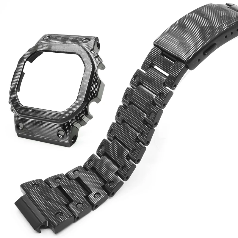 Titanium alloy case and watch band g shock DW5600 GWM5610 GW5000 Metal  Modification of watch case strap Frame Bracelet DW5600