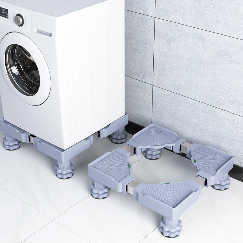 OEM/ODM Factory Direct Sale Fridge Base Movable Adjustable Washing Machine Stand Plastic mold customization