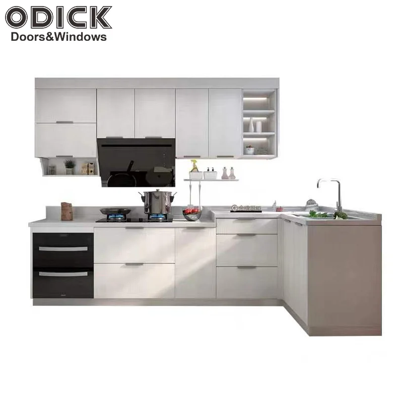 Odick Factory Fast Delivery American Custom Modular Modern Design Home Kitchen Furniture Kitchen Cabinet