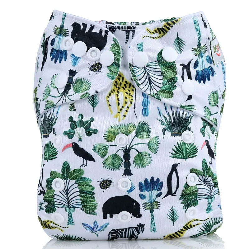 PUL waterproof Baby Reusable diaper Washable Cloth Diapers Nappy With Insert