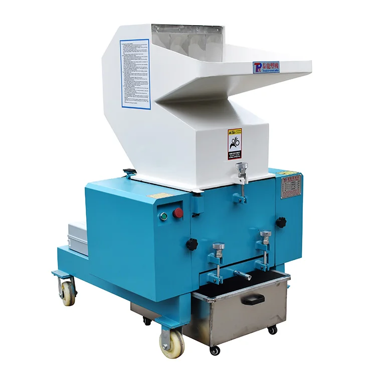 Manufacture double shaft shredder 7.5kw plastic recycling crusher bottle crushing machine