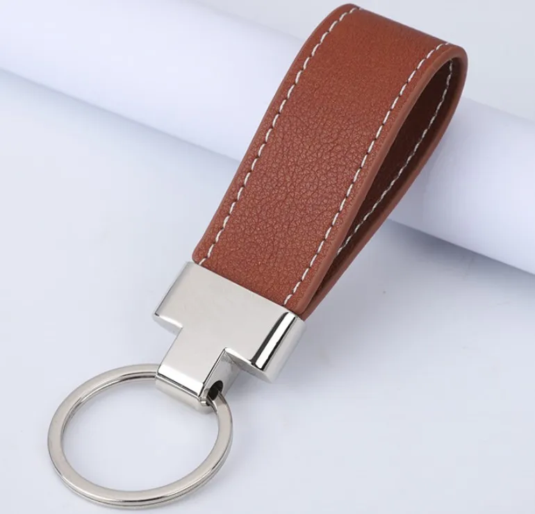 Personalized Car key tags gift Cheap PU leather keychain for advertising