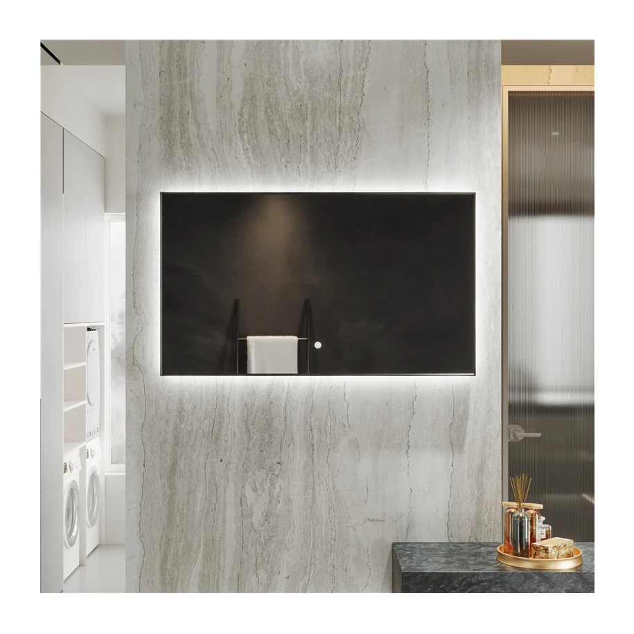 High Quality Customizable Illumination Anti-Fog Dressing Rectangle Intelligent Bathroom Mirror LED Light Wall Smart Mirrors