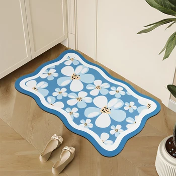 Wholesale Custom Non Slip Doormat Entrance Carpet Floor Mat Anti Slip Bedroom Mat  Living Room Carpet PVC Door Mat For Outdoor