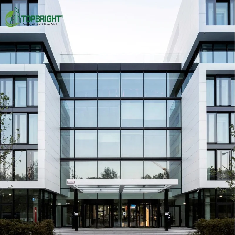 Topbright skyscraper window wall panels storefront energy saving building glass curtain wall system