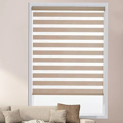 New Design Foil Printed Dragonfly Pattern Waterproof Corded Zebra Roller Shades for Windows