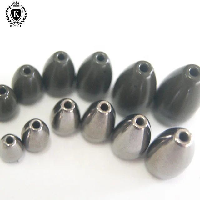 FW-FL-A009  worm weight Flipping weight silver Tungsten Fishing Sinker all kinds of sizes for fishing
