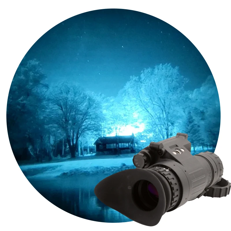 Cheap PVS-14 3rd Gen Manual Gain White Phosphor SNR 23+ FOV 50 Handheld Night Vision Monocular