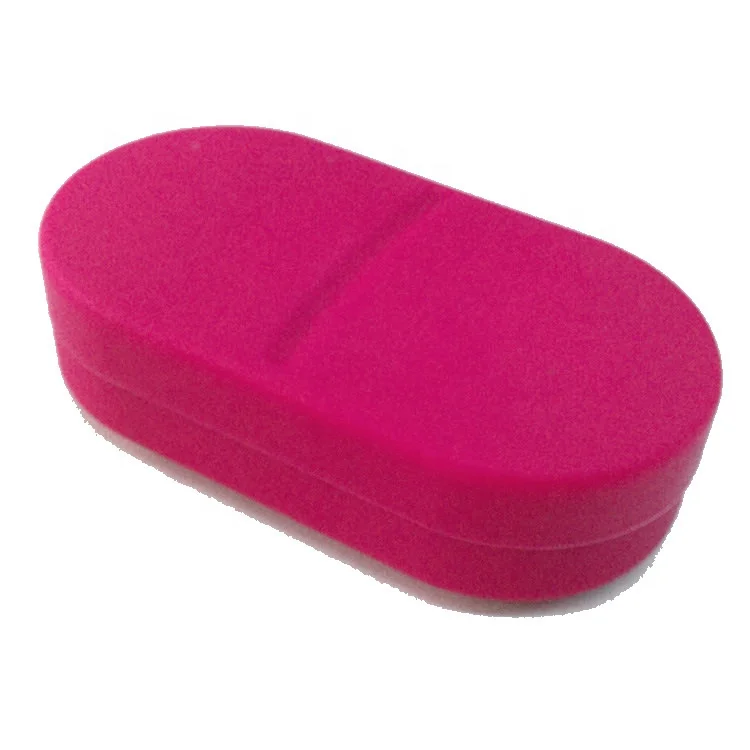 Promotion Silicone Portable Medicine Container Pill Organizer 6 Slots Travel Medical Pill Box Medicine Case Pill Storage Cases