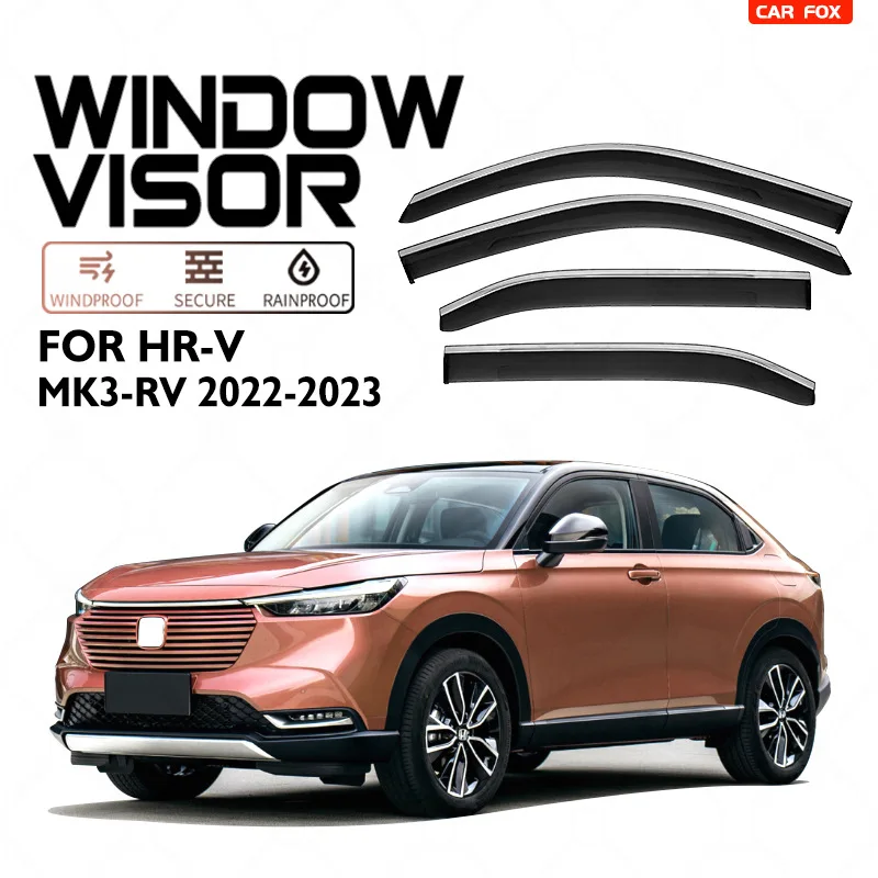 Vent Sun Shade Rain Guard Door Visor for Honda HRV 2024-on Window Visor TW Protection & Decoration 4 Pics Window Visors