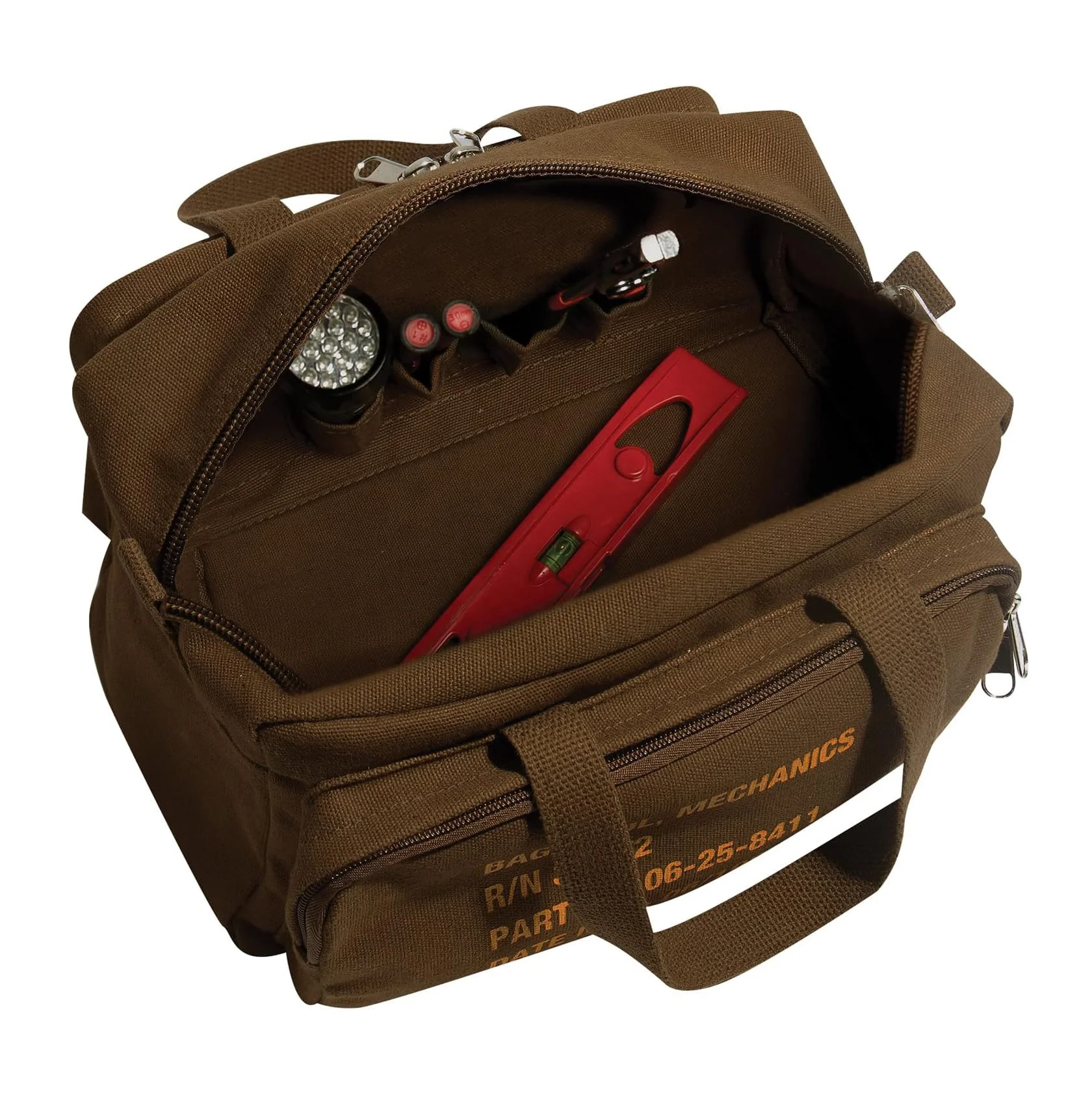 custom Constructed With Rugged Canvas Mechanics daily casual cotton tote bag zipper tool bag