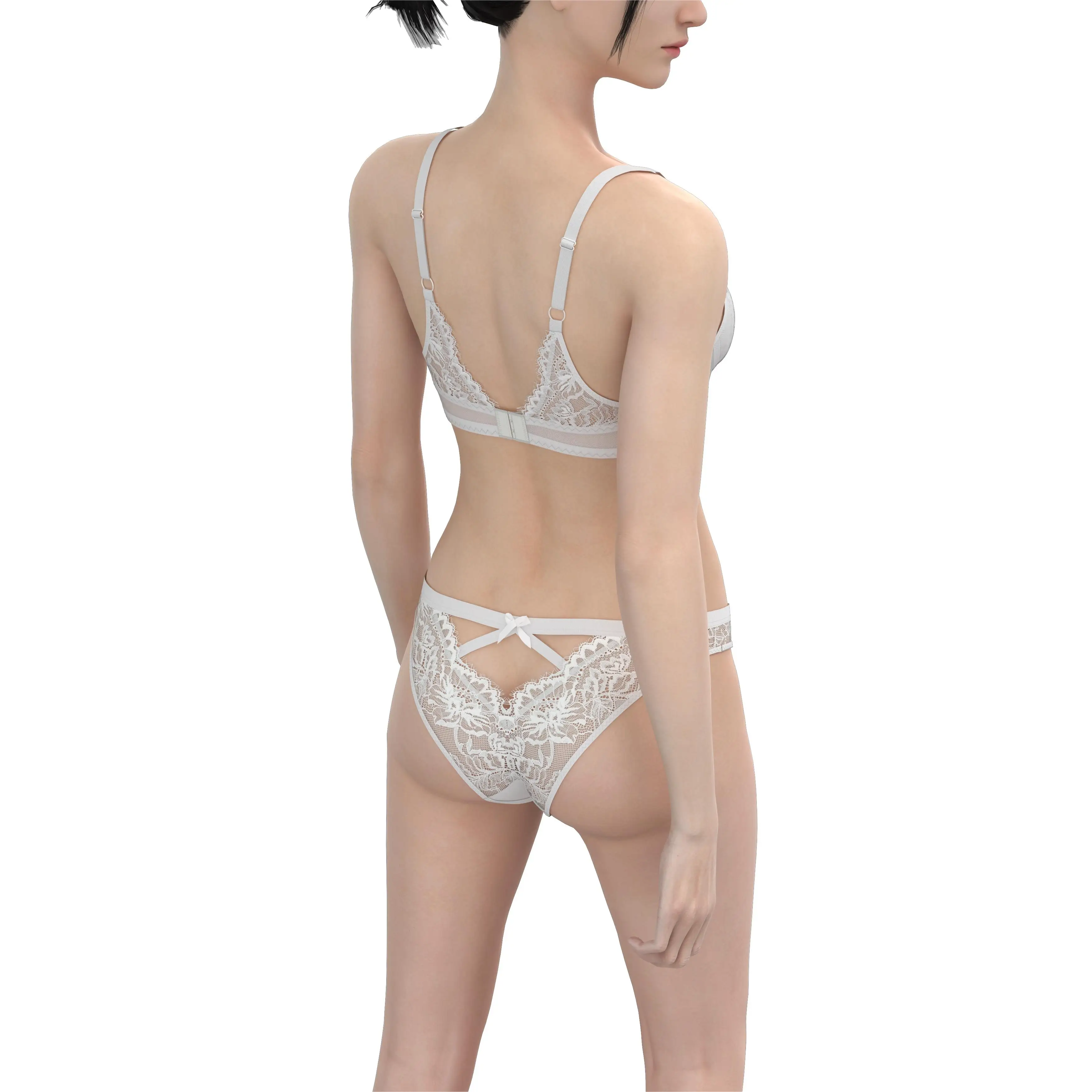 RTS  Women Sexy Bra & Brief Sets Push Up Women Lace Bra Underwear Underwire  Lingerie Mesh Ladies Bra Custom Label