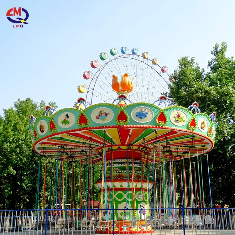 Парк развлечений качели аттракционы Электрический взрослый тематический парк игры летающий стул для продажи