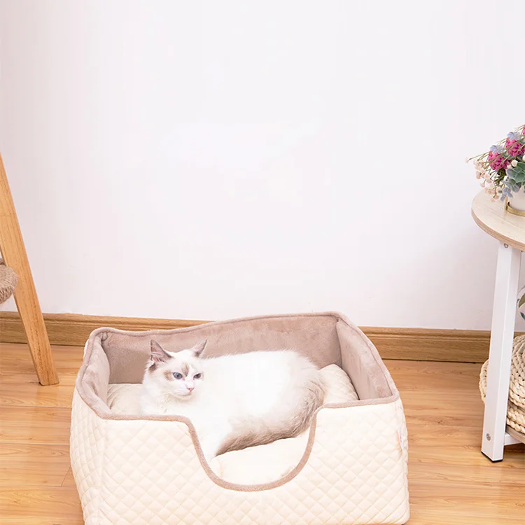 
Japanese Style Luxury Pet Dog Bed Washable For Dog Sleeping And Cat Sleeping Beds Made In Chinese Factory Pet Products Vendor 