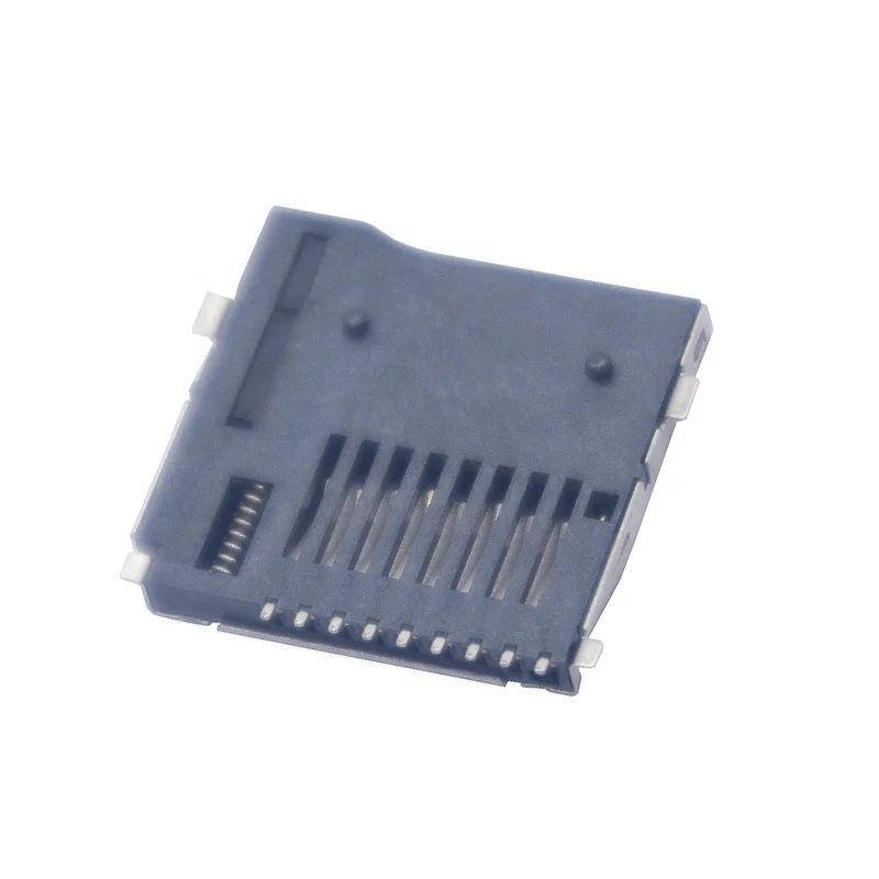 factory supplier 8 plus 1 pin SMT Push type Micro SD card holder connector
