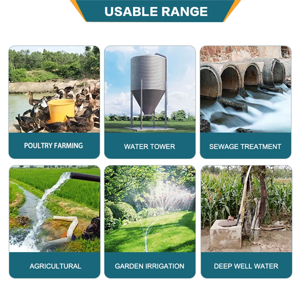 GRANDFAR gasoline 4 inch water pump 4 stroke 7.5HP recoil single cylinder gasoline power water pump for Agricultural irrigation