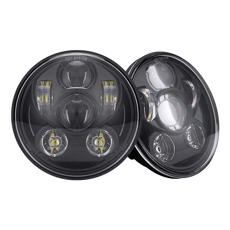 ACTEAM 3 color led headlight 70 watt philips 7s led headlight for bike rtd led motorcycle headlight motorcycle