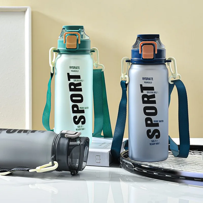 Custom Plastic Gym Sports 1L 32oz BPA Free Tritan Motivational Fitness Water Bottle with Time Marker