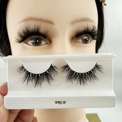 New Arrival Private Label Mink Eyelash Siberian Real 3D Mink Strip Eyelashes Vendor With Custom Packaging Box