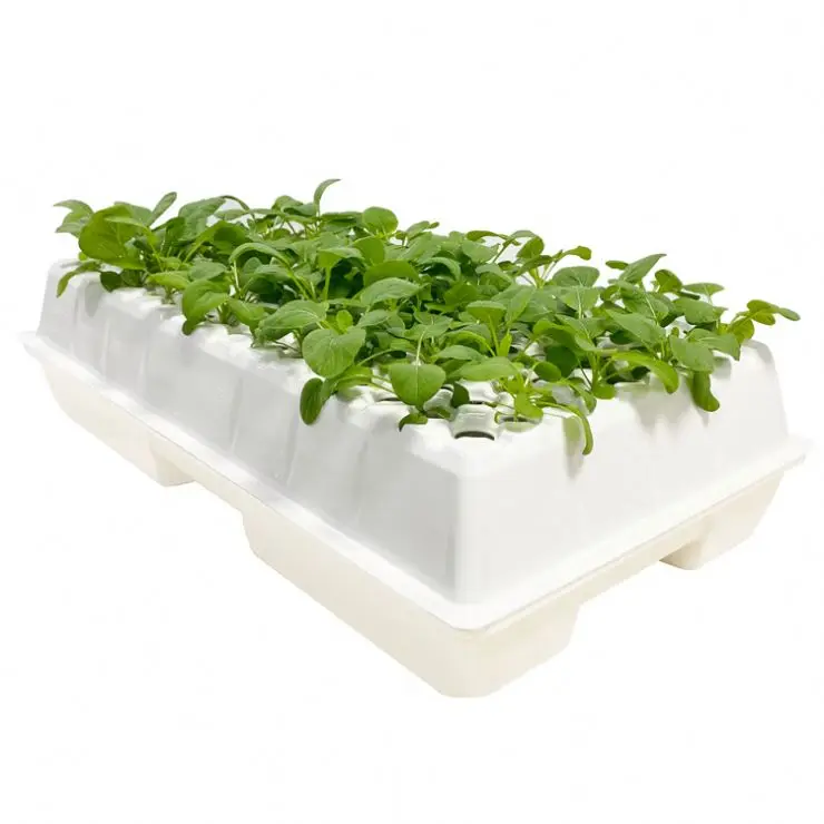 Outdoors Micro Greens Tray Hydroponic Aeroponic  Plant Cloning Grow Trays 128 Hydroponic System