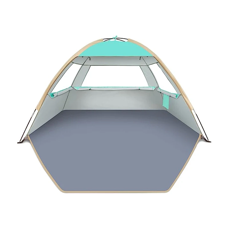 8 person Light weight  Beach Tent Sun Shelter Canopy, Easy Setup Cabana Beach Tent, Beach Shade Tent With UPF 50+ UV Protection