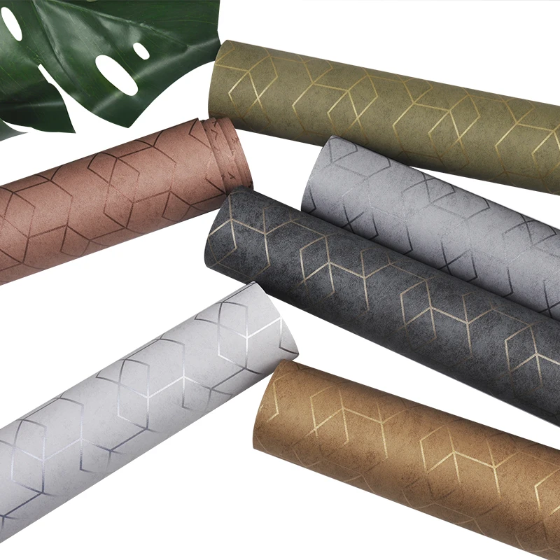 
Dark Grey Black Metallic Geometric Plain Wallpaper Roll Wall Paper Modern Design Bedroom Living Room Background Home Wall Decor 