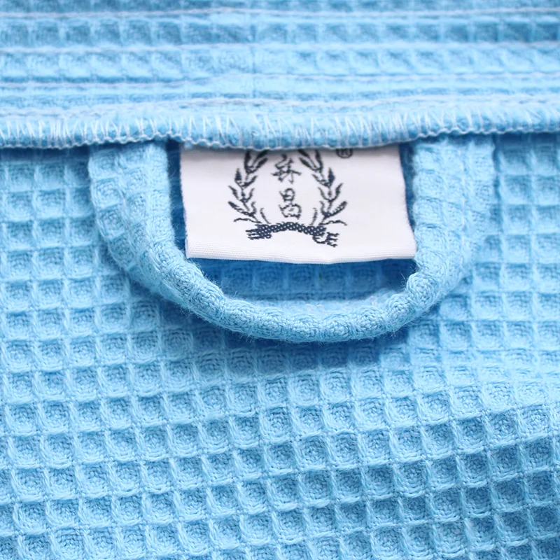 5 Star Hotel Home Standard Waffle Soft Comfortable 100% Organic Cotton Can be Personalized Bathrobe