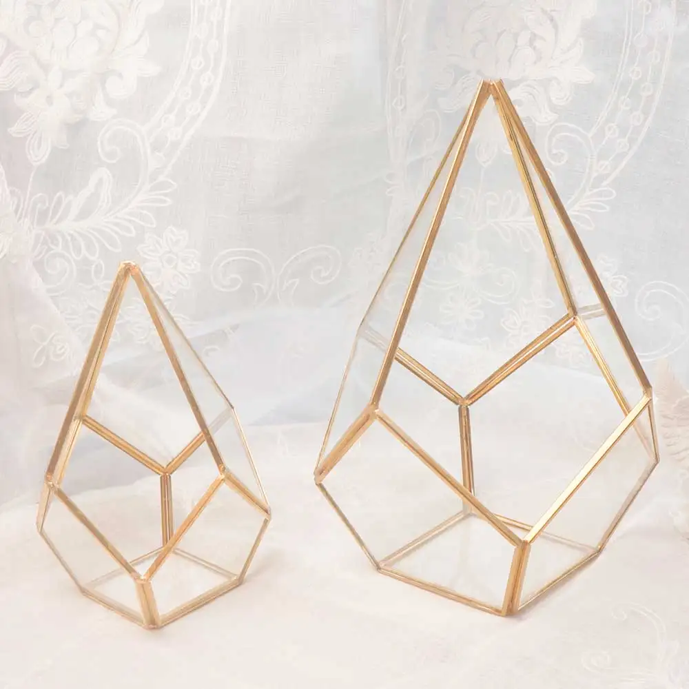 Geometric Glass Terrarium Wholesale Decorations for Home Tabletop Vase Europe