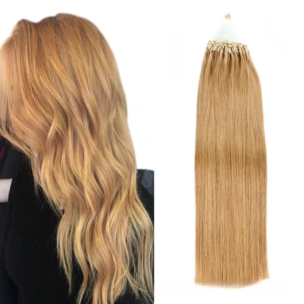 Factory Direct Selling Beauty Products For Women Human Hair Extensions (light color) Micro Link Human Hair Extensions
