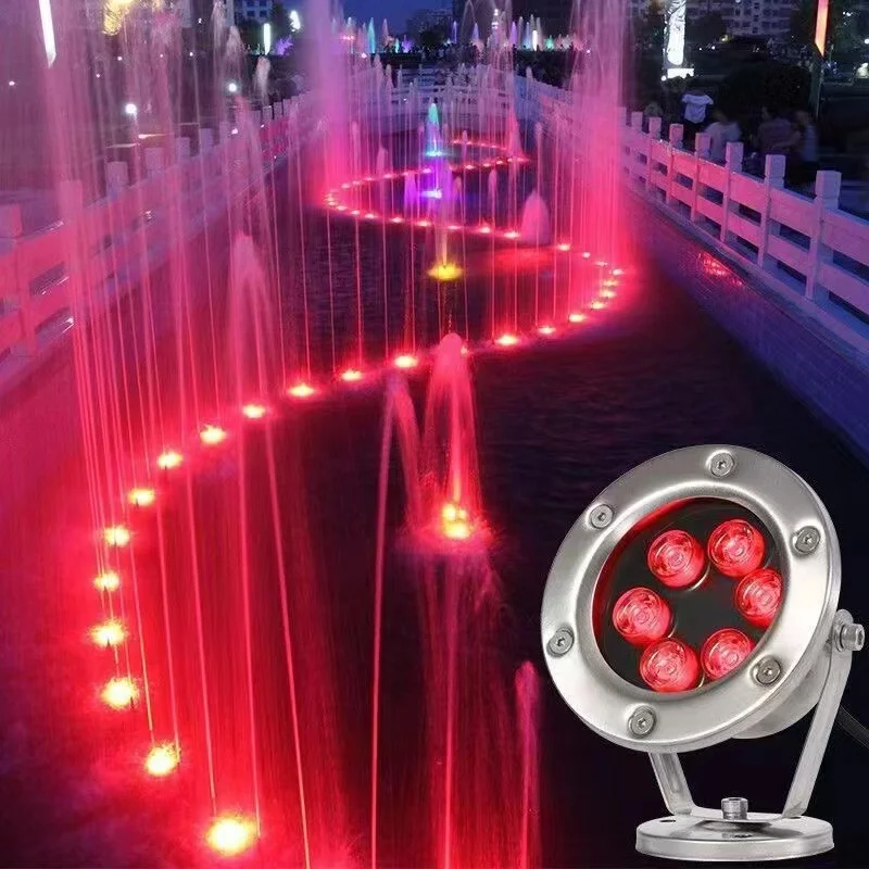 12V 3W/6W/9W/12W/15W/18W/24W/36W underwater RGB lamp fountain led lights China led swimming pool light