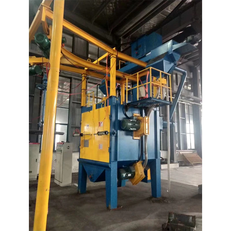 Steel plate rust cleaning shot blasting machine