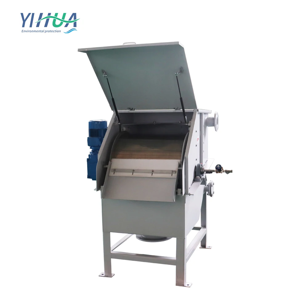 Second Liyer Qlozone Stainless Steel Vacuum Rotary Drum Filter For Koi Pond Fish Farm