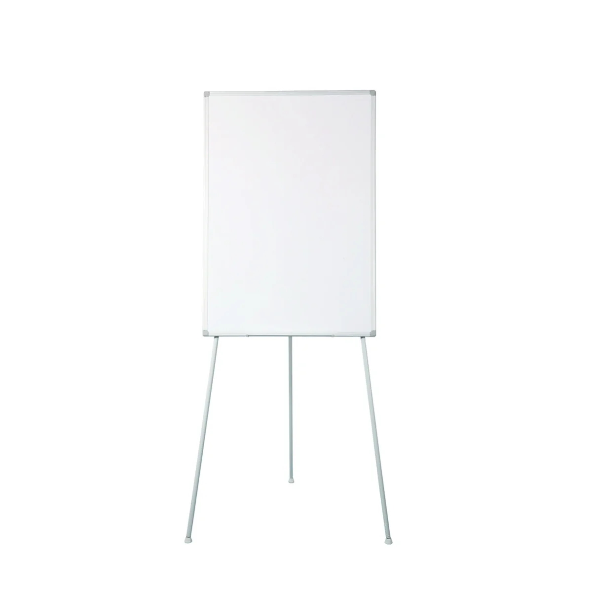 Height adjustable Porcelain lacquered steel Surface Magnetic dry erase Flipchart Board Omi-Directional Feet with paper clip