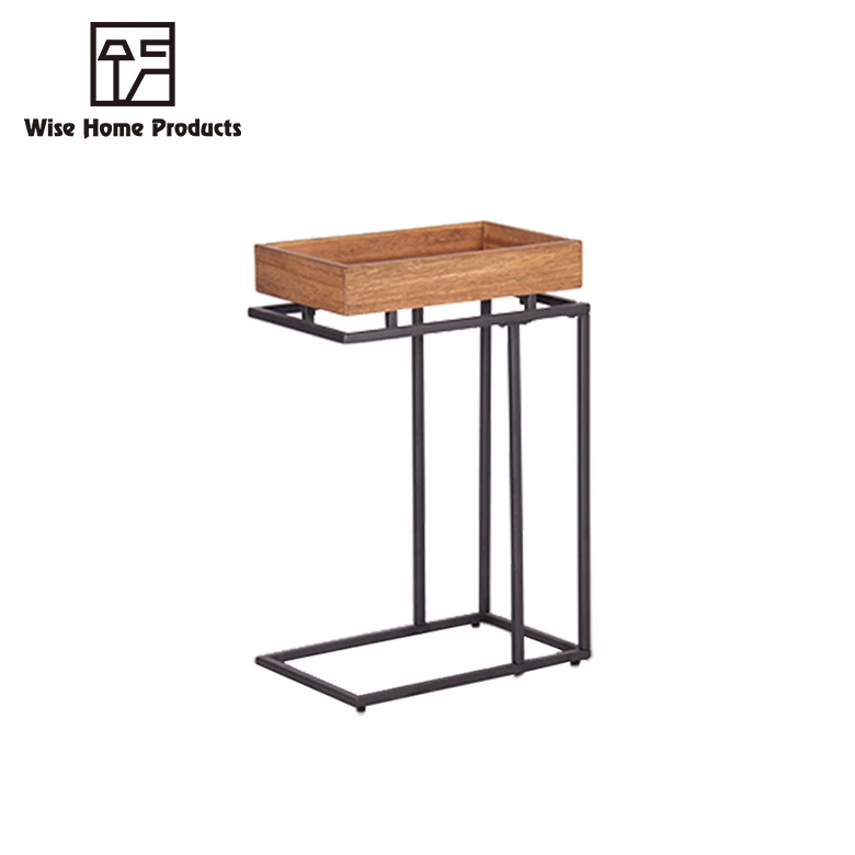 Cheap C Shape Modern Iron Decorative Accent Coffee Tables Side Tables For Living Room