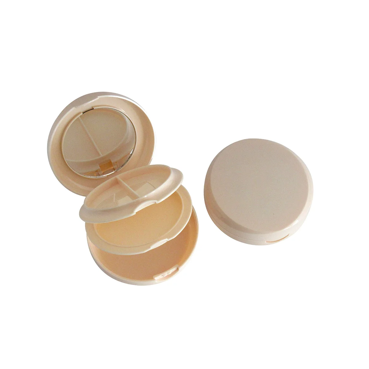 TM-ES6222 empty plastic blush compact powder case custom private logo blusher packaging makeup pressed powder container