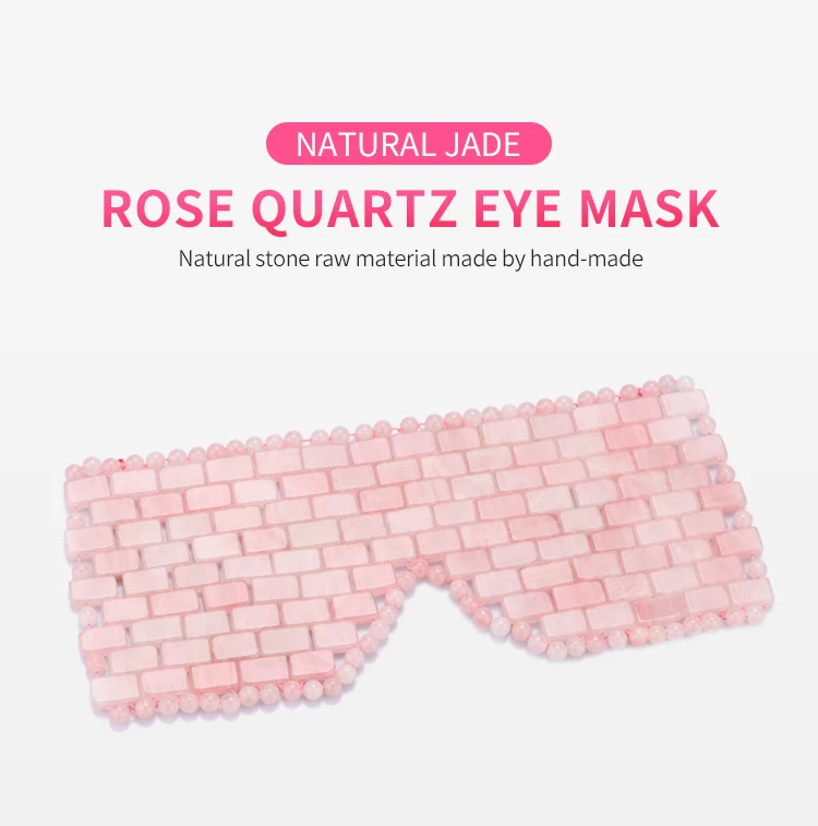 Factory Wholesale Skincare Eye Massage Beauty Tool Natural Stone Rose Quartz