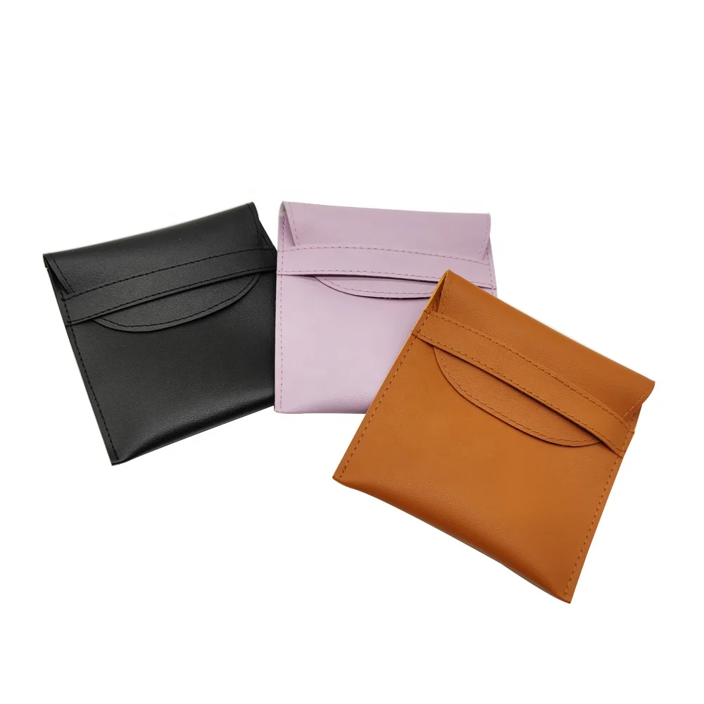 Hot Sell Jewelry Bag Pouch Luxury Jewelry Packaging  Leather Bag Custom Logo Jewelry Pouch