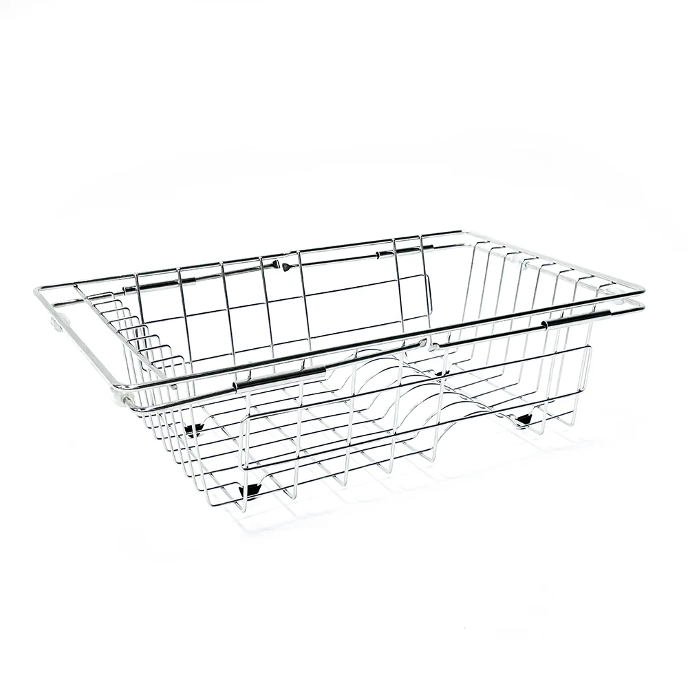Customized sink home decor metal baskets dish drying rack storage basket kitchen vegetable storage dish drainerrack