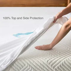 Anti-microbial Bamboo Spandex Jersey Fabric with TPU Coating for Mattress Protector Use