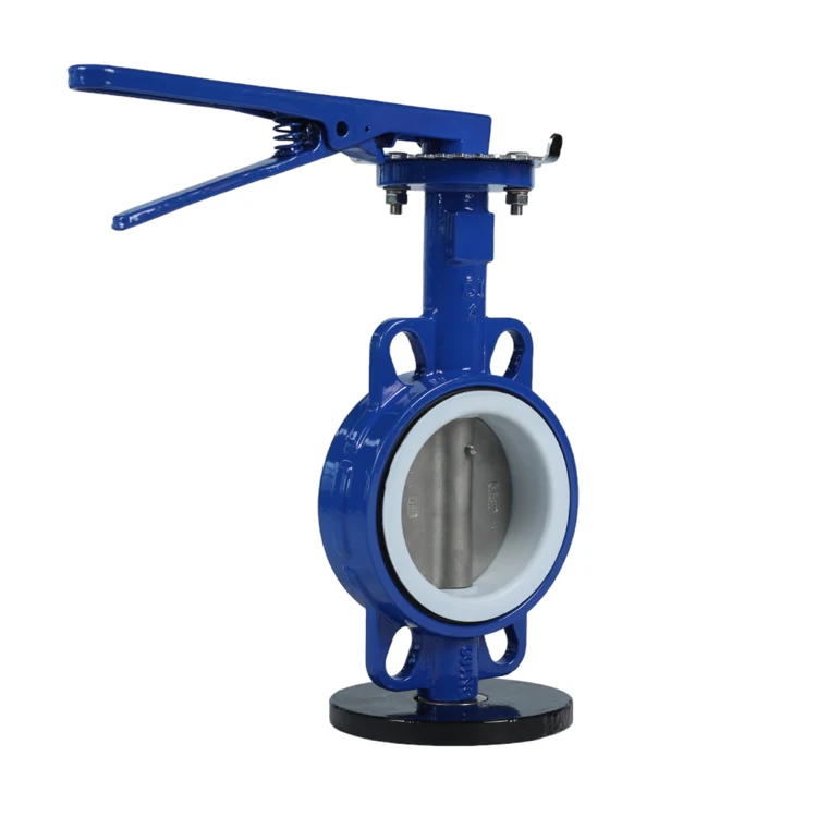 Huifa High temperature cast iron stainless steel ANSI 150LB 304 316 JIS10K pn10-16 WCB PTFE Zero leakage  Wafer Butterfly Valve