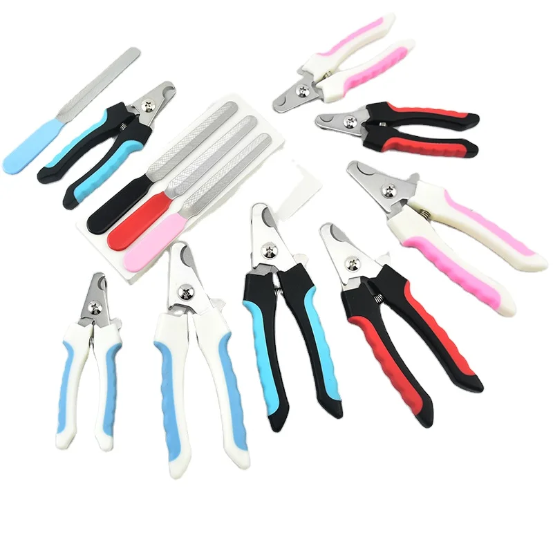 Free sample Pet Nail Clipper Cutter Scissors Set Stainless Steel Grooming Clippers Professional Dog Nail Clipper