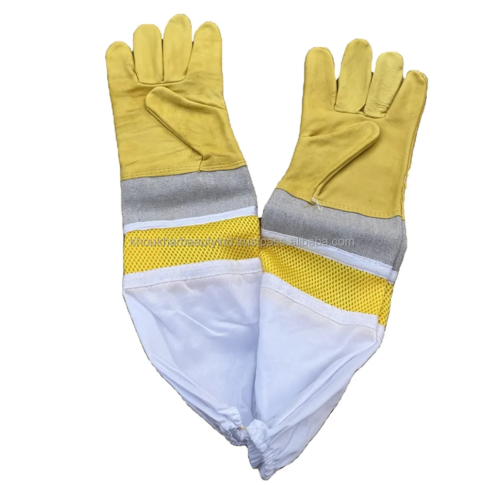 Высокое качество стойку доказательства перчатки пчеловодства пчелиный перчатки для пчеловодов