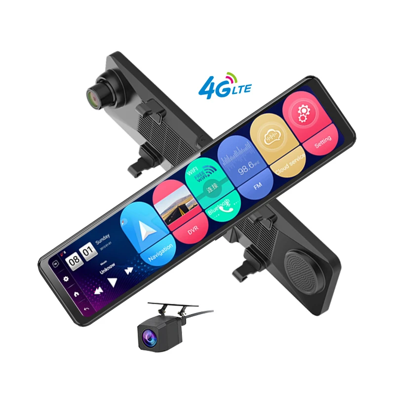 Z70 android 8,1 2 + 32g 12 дюймов сенсорный экран автомобильный черный ящик с Wi-Fi GPS навигацией ADAS 4g удаленный монитор