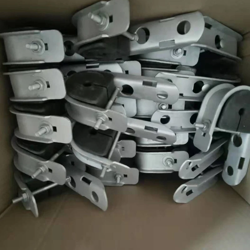 Fiber optic cable Round Type ADSS Optical drop Cable Fitting Fiber Optic J Hook Suspension Clamp outdoor