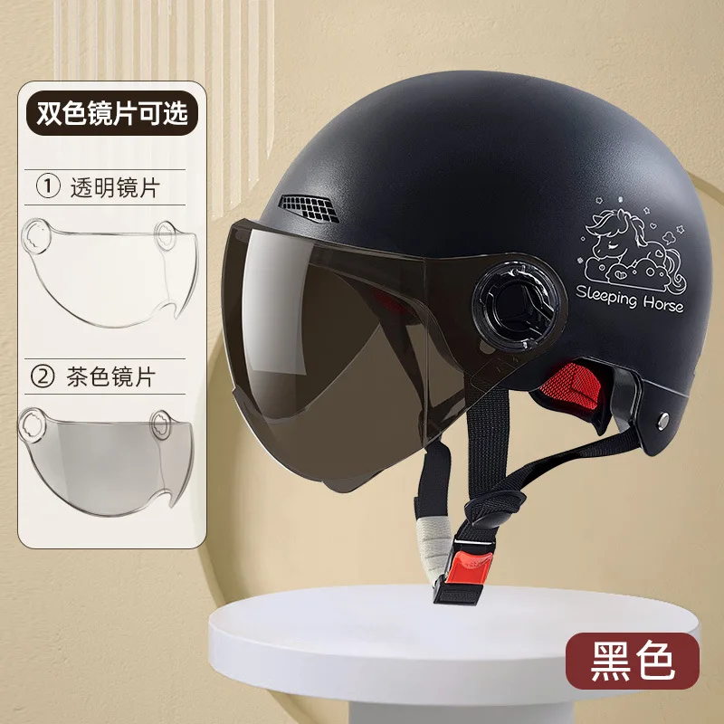 Hot Selling Lightweight Unisex Motorcycle Frosted Protective Short Mirror Half Helmet Cycling Helmets